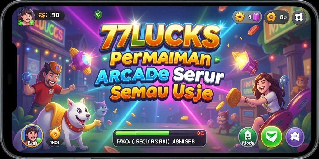 Tampilan screenshot 77LUCKS menunjukkan aksi gameplay yang menyenangkan.