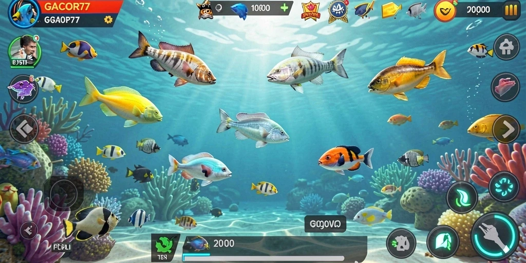 Tampilan menarik dari gameplay GACOR77 yang penuh aksi Tembak Ikan.