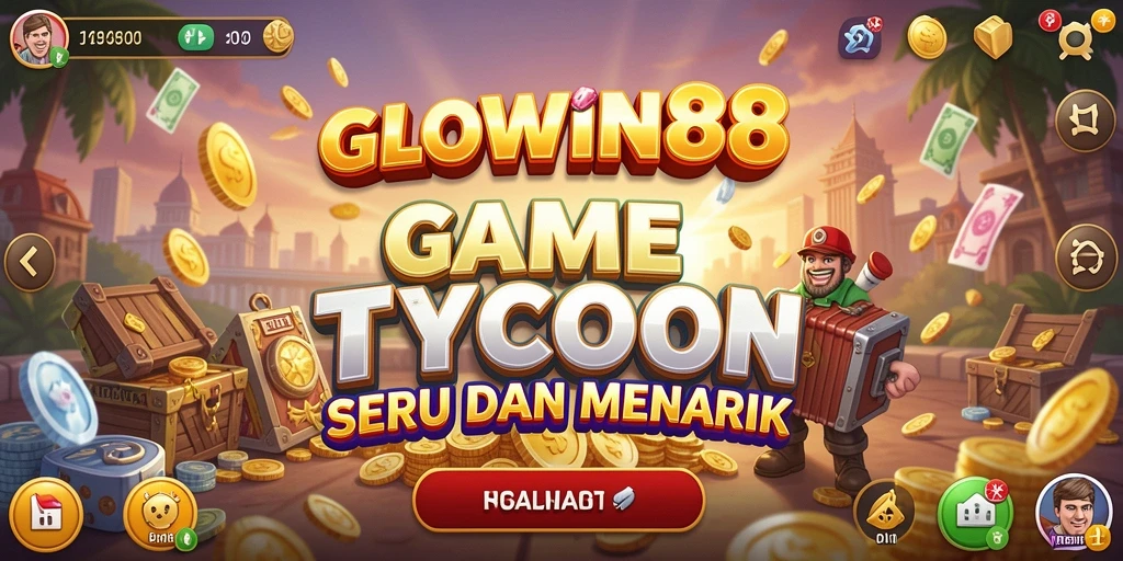 Tampilan gameplay GLOWIN88 yang penuh warna dan interaktif.