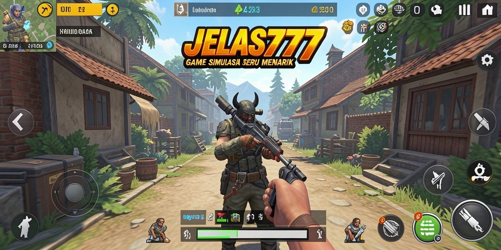 Screenshot gameplay JELAS777 menunjukkan aksi seru dalam simulasi.