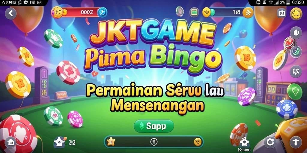 Tampilan gameplay JKTGAME yang seru dan penuh warna.