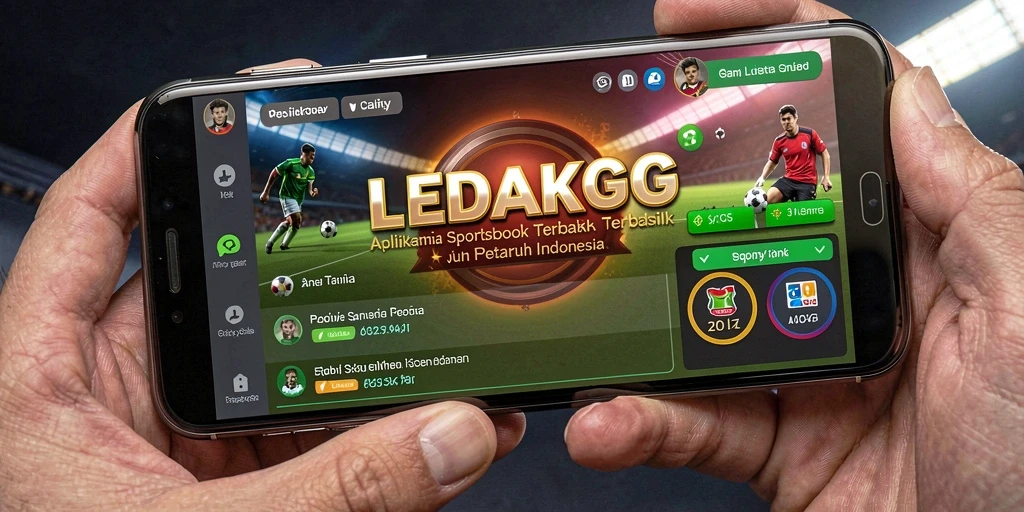 Tampilan menarik dan fungsional dari aplikasi Sportsbook LEDAKGG.