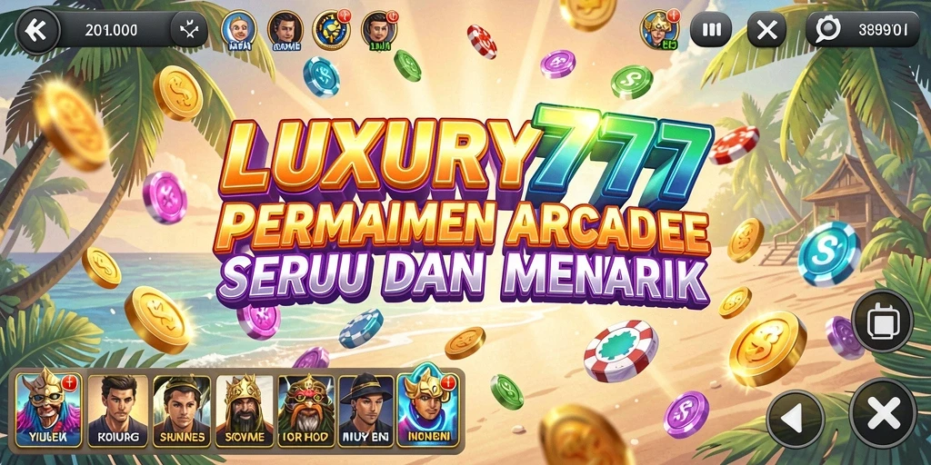 Tampilan gameplay LUXURY777 yang penuh aksi dan seru.