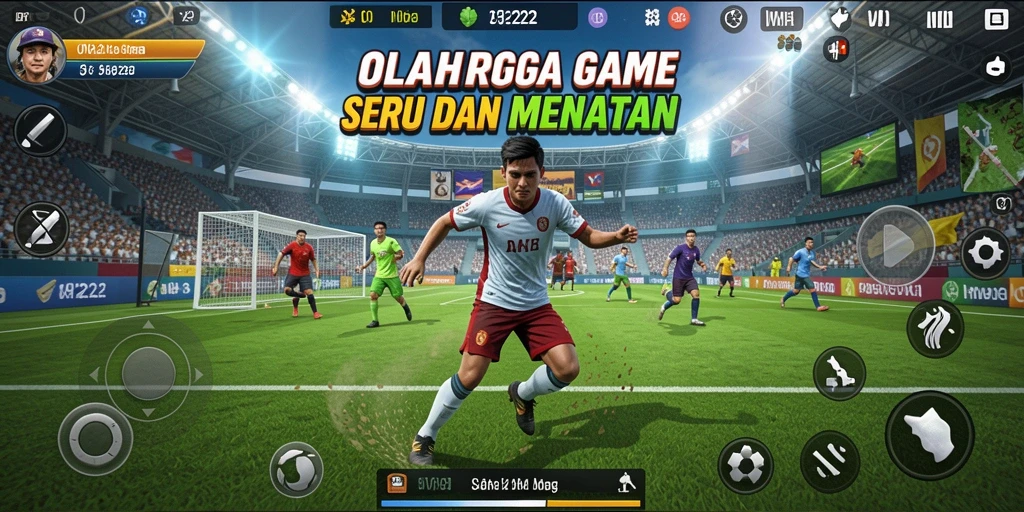 Tangkapan layar utama OH222 yang menunjukkan aksi seru dalam permainan olahraga.