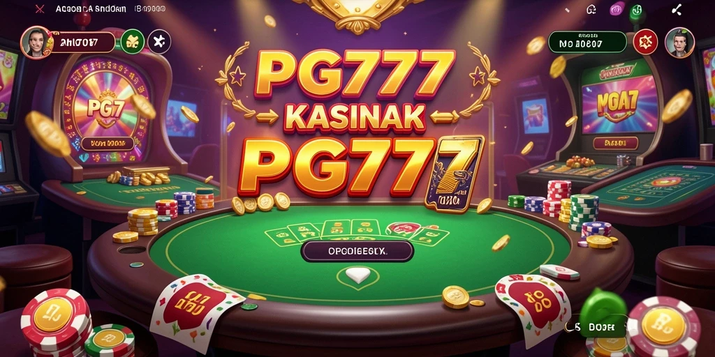Tampilan gameplay PG777 yang memukau dengan berbagai permainan kasino.