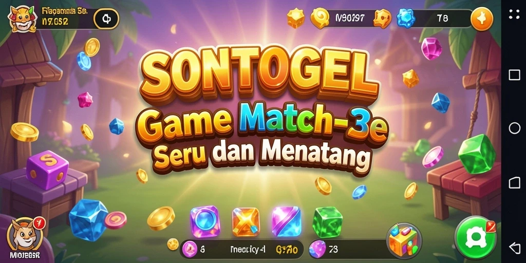 Tampilan gameplay seru SONTOGEL yang penuh warna.