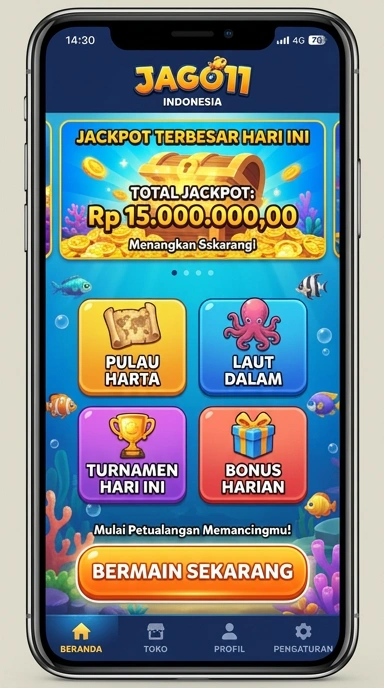 Tampilan utama jago11 yang menarik dan mudah digunakan.